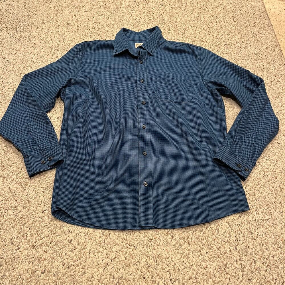 LL Bean Wicked Good Flannel Shirt Mens L Slightly Fitted Outdoor Cabincore